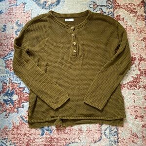 Sonoma Moss Green Knit Sweater